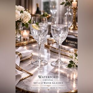 Waterford Crystal Water Glasses – Set of 2 | Like New